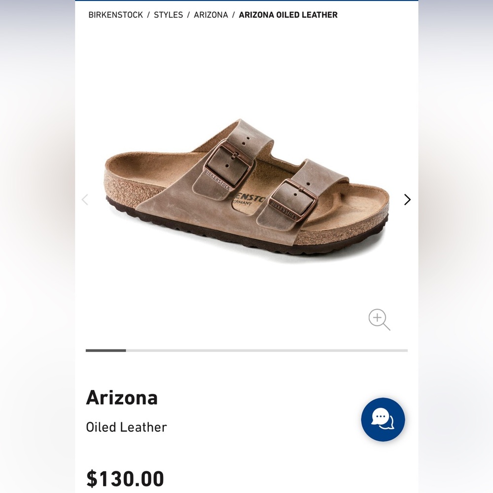 Birkenstock Arizona Oiled Leather Tobacco Brown